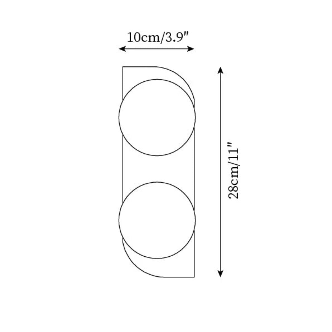 Ronde Stenen Wandlamp