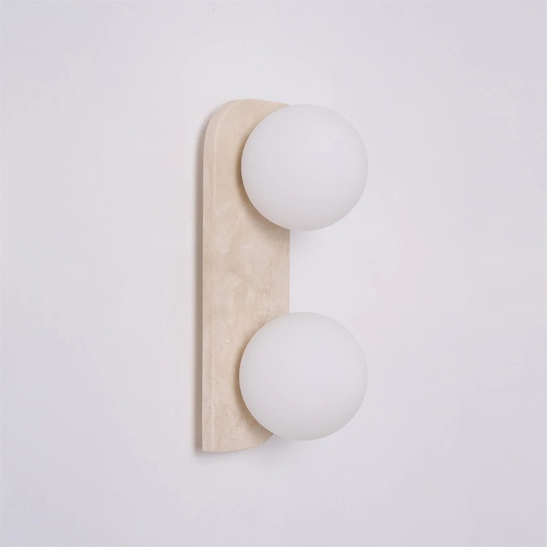 Ronde Stenen Wandlamp