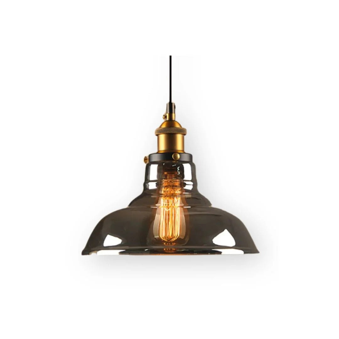 Industriële Glazen Hanglamp