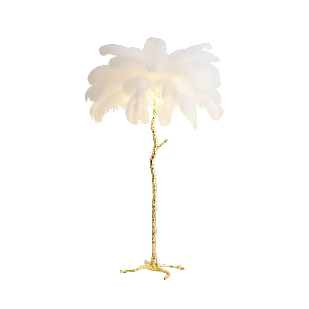 Moderne Vloerlamp met Veren