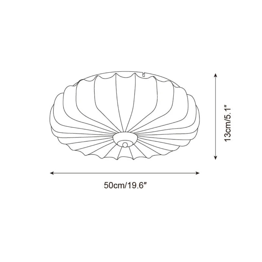 Japanse Stoffen Plafondlamp