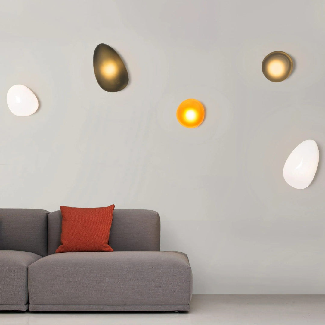 Ovale Glazen Wandlamp