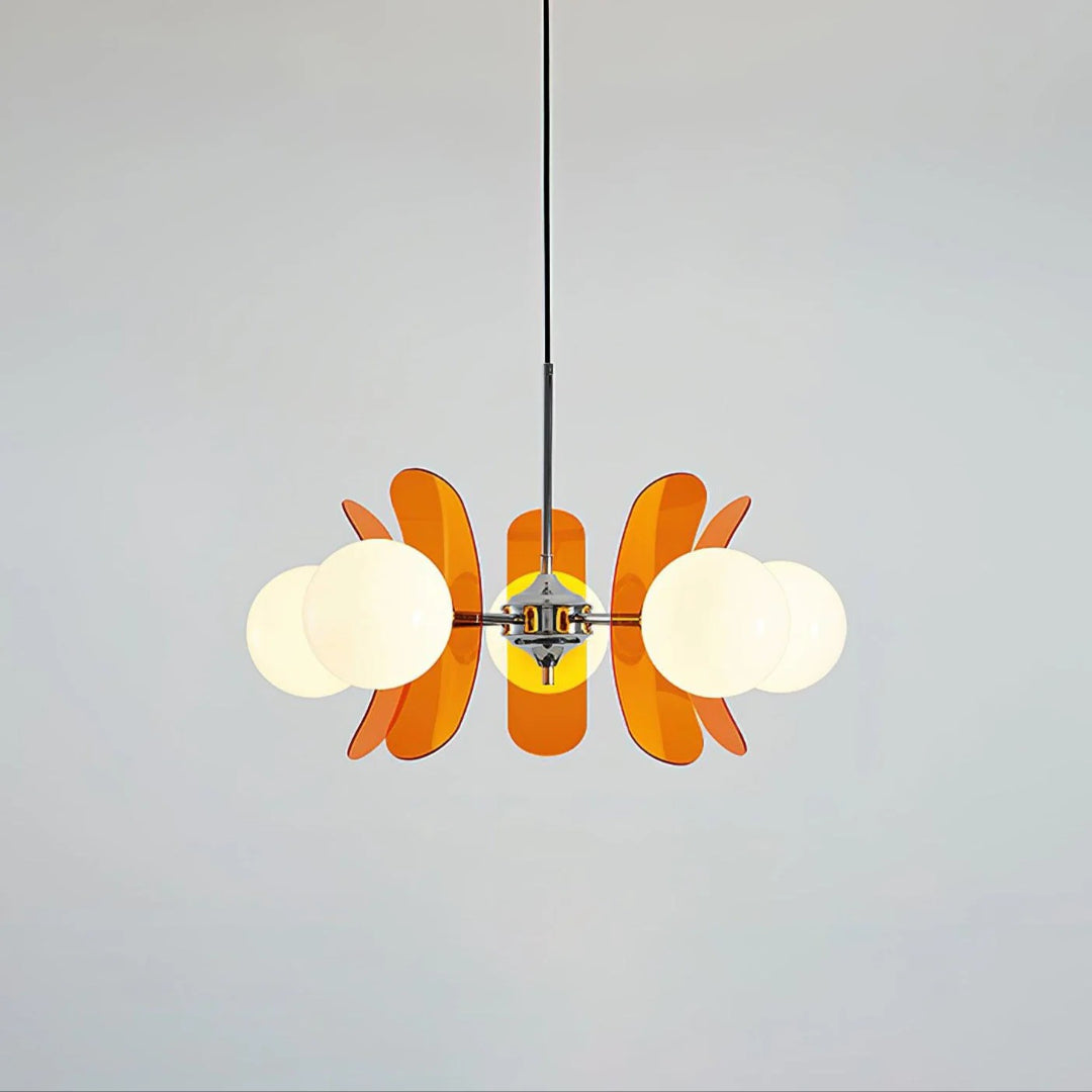 Mid-Century Glazen Hanglamp