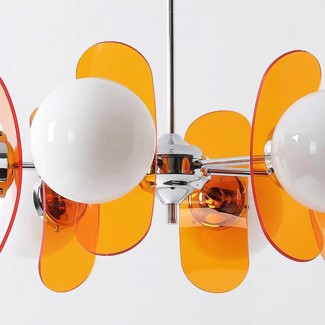 Mid-Century Glazen Hanglamp