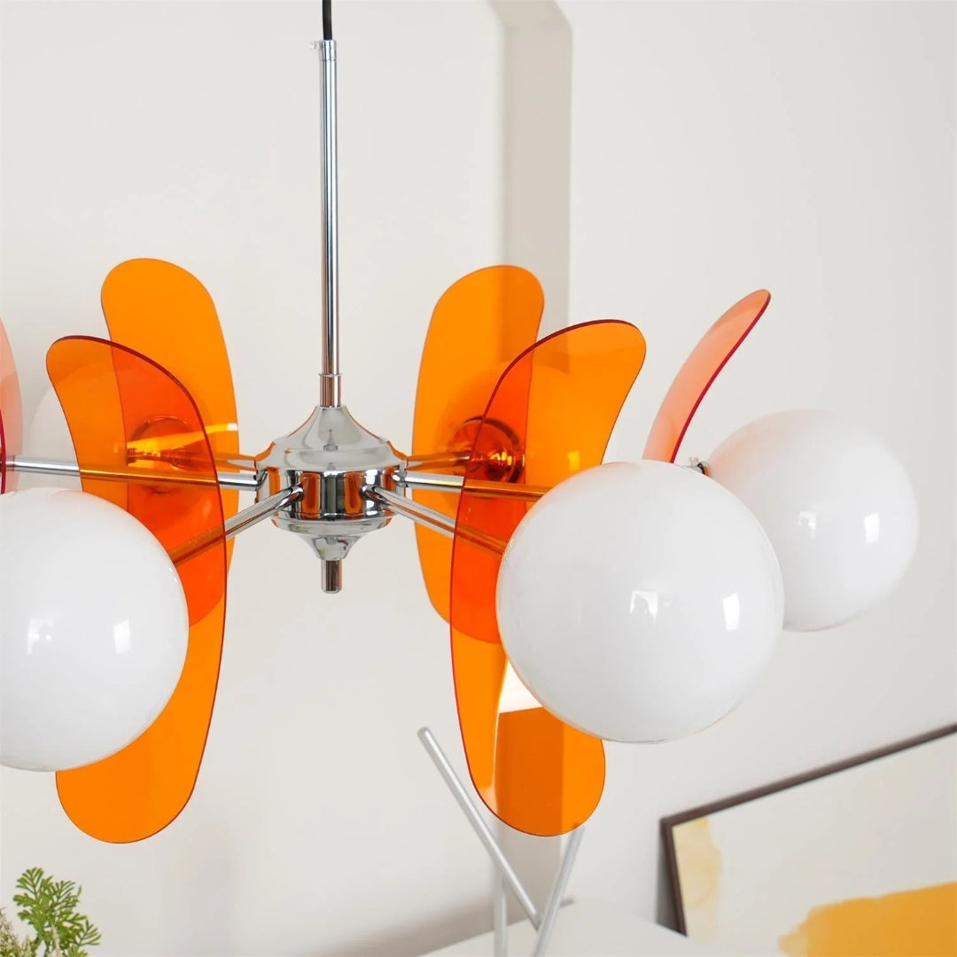 Mid-Century Glazen Hanglamp