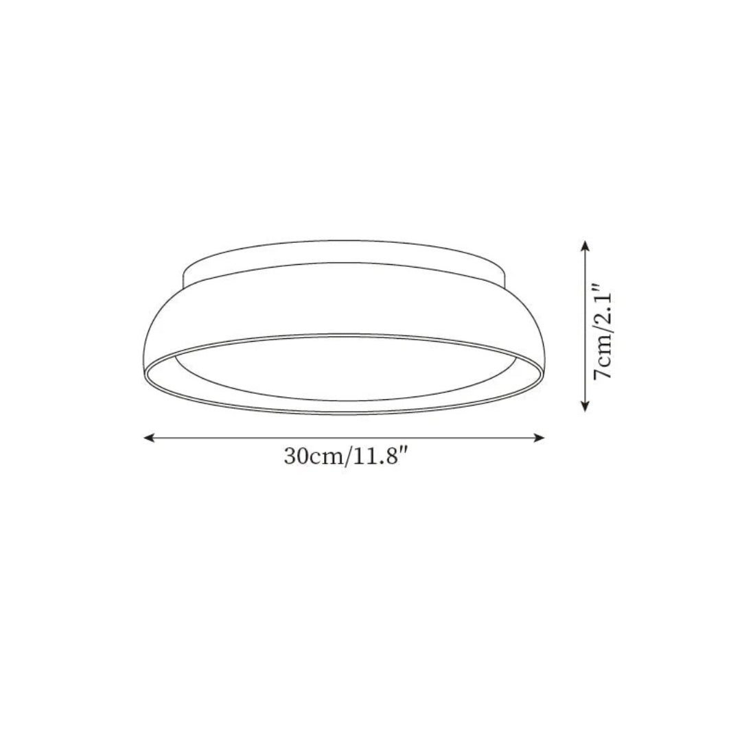 Ronde stenen plafondlamp