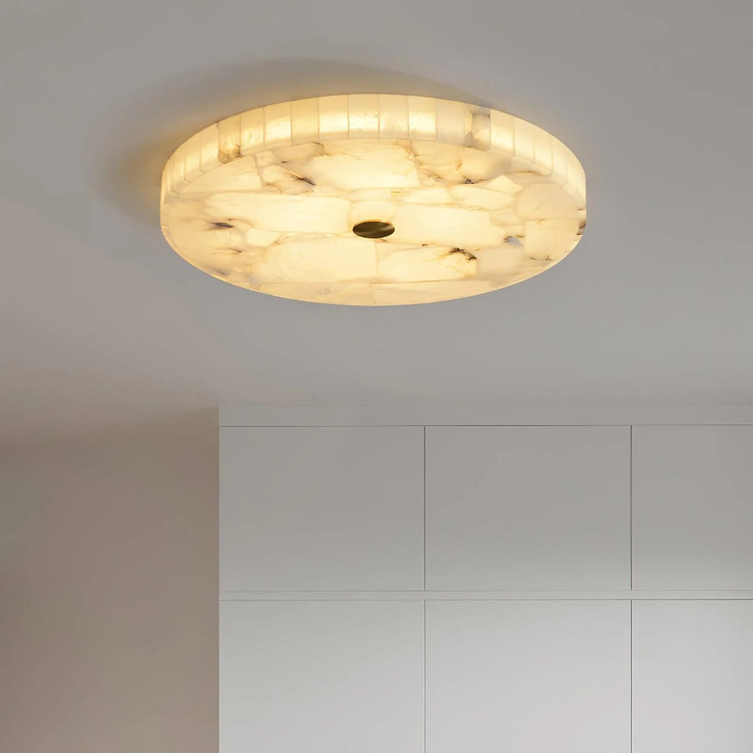 Minimalistische Marmeren Ronde Plafondlamp