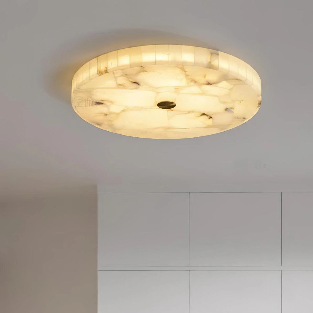 Minimalistische Marmeren Ronde Plafondlamp