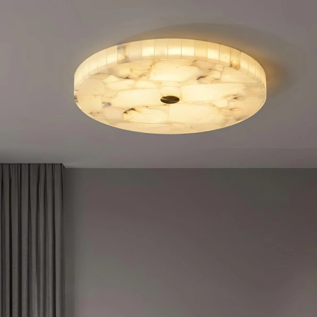 Minimalistische Marmeren Ronde Plafondlamp