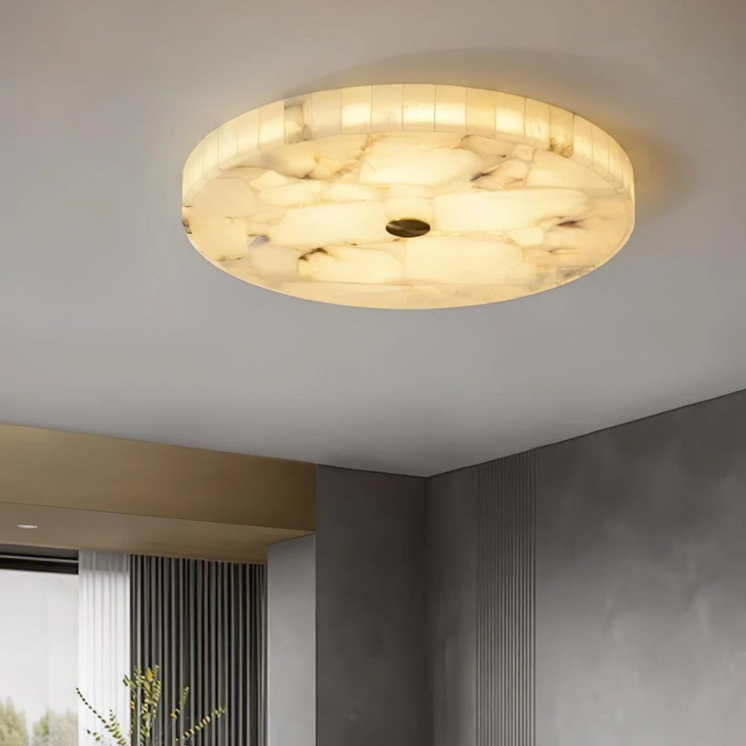 Minimalistische Marmeren Ronde Plafondlamp