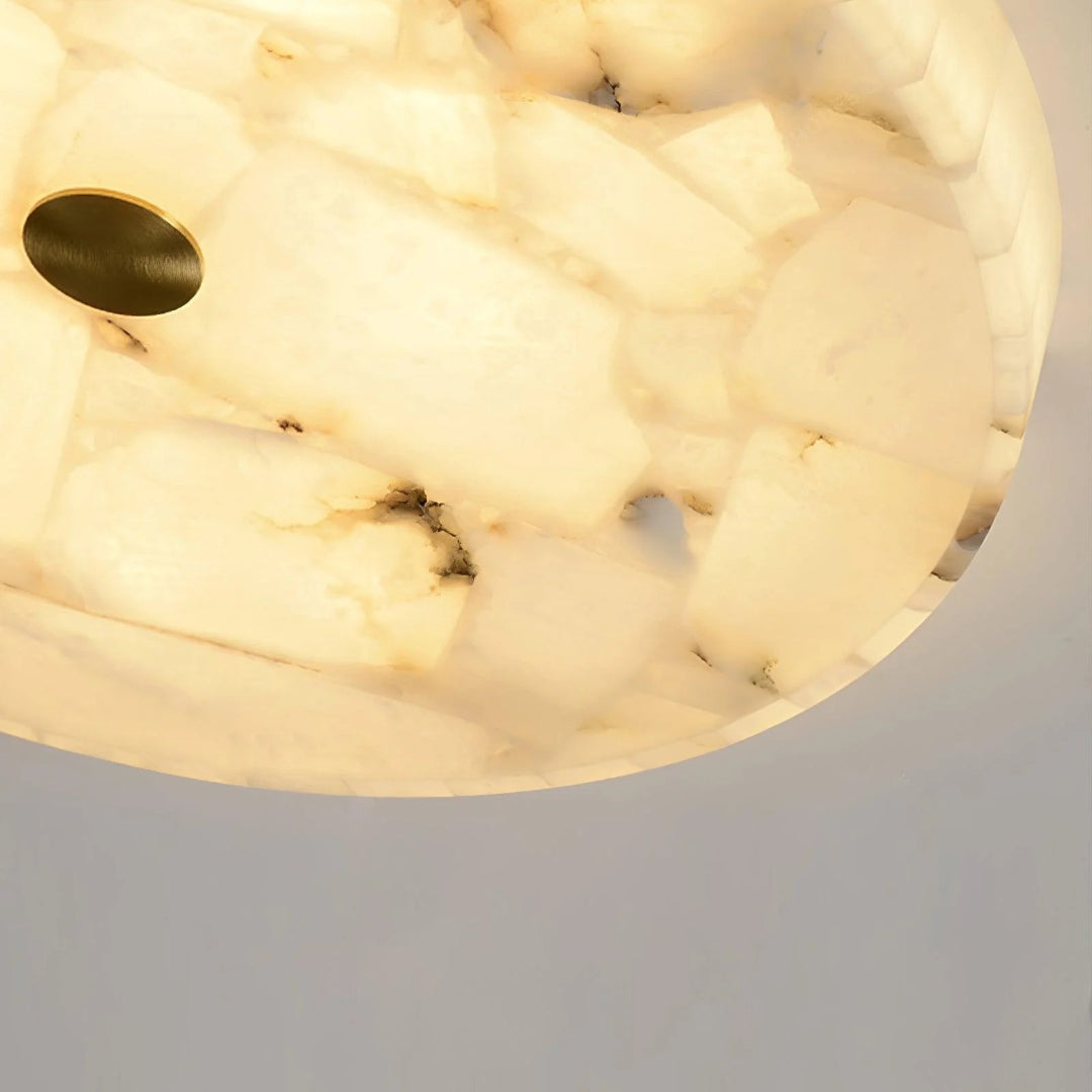 Minimalistische Marmeren Ronde Plafondlamp