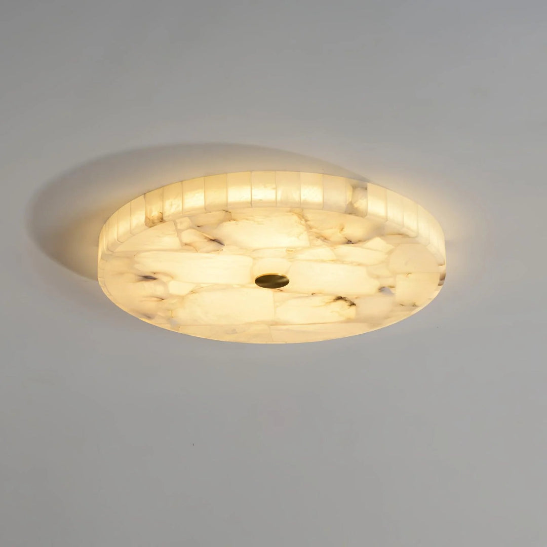 Minimalistische Marmeren Ronde Plafondlamp