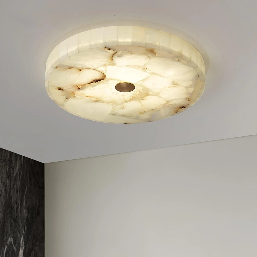 Minimalistische Marmeren Ronde Plafondlamp
