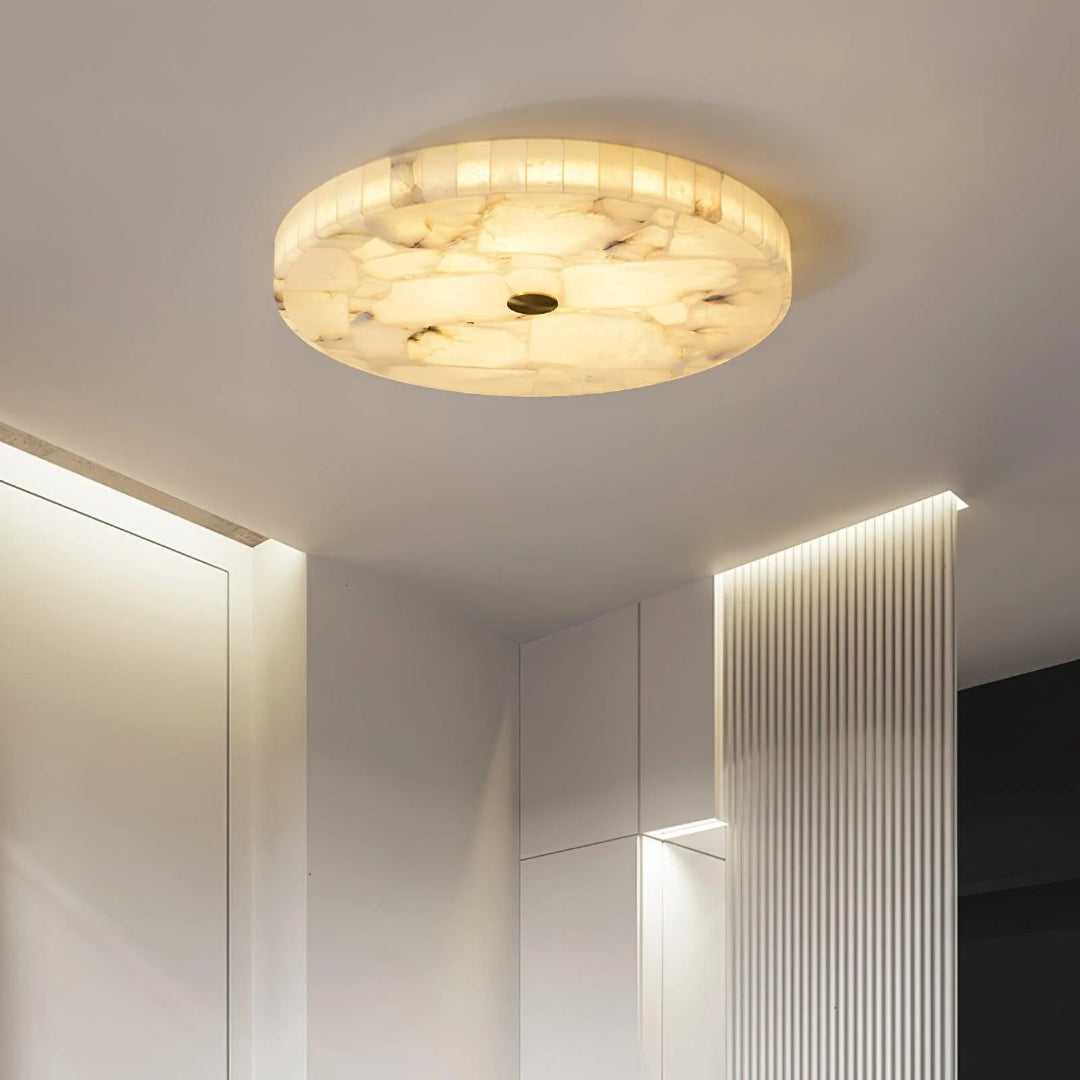 Minimalistische Marmeren Ronde Plafondlamp