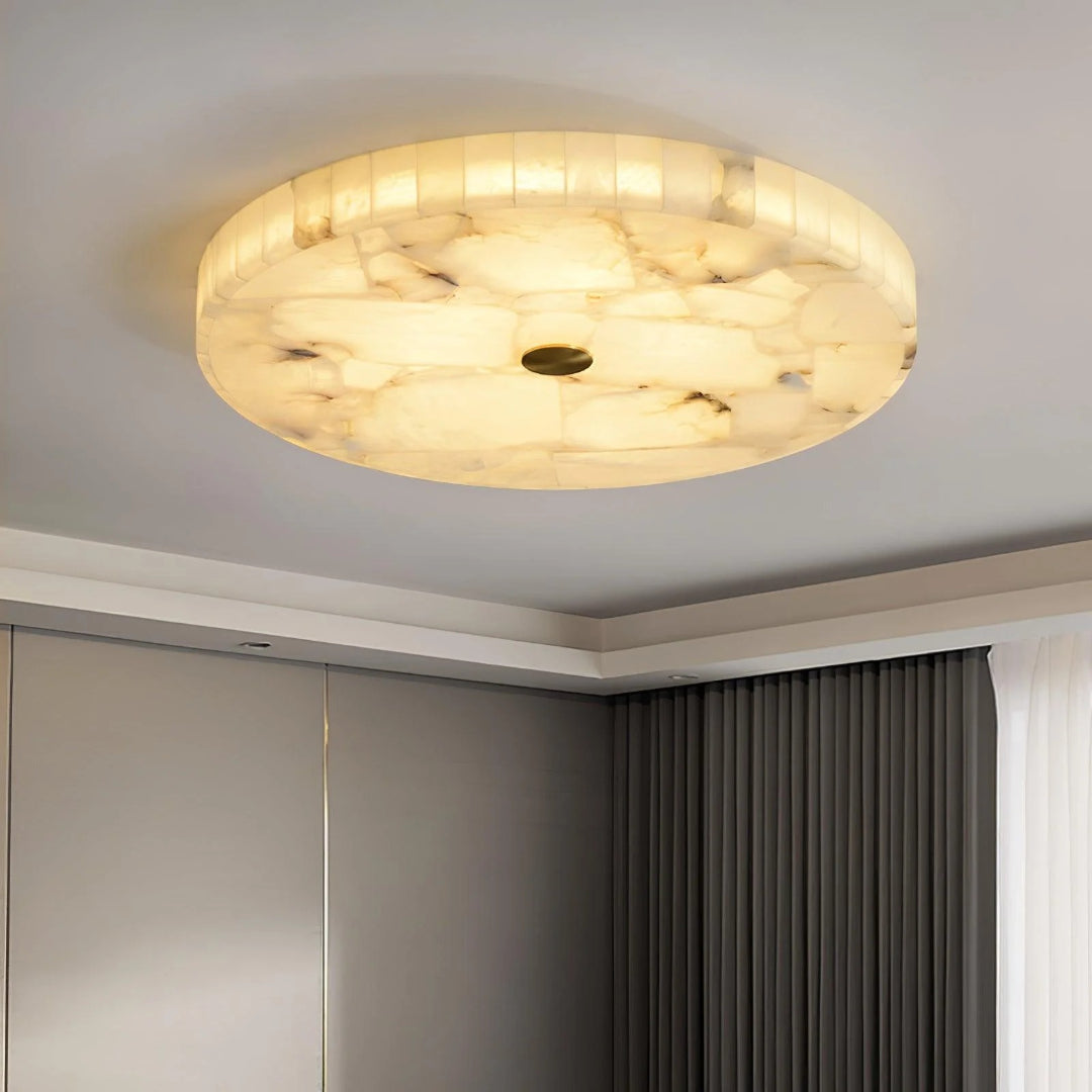 Minimalistische Marmeren Ronde Plafondlamp