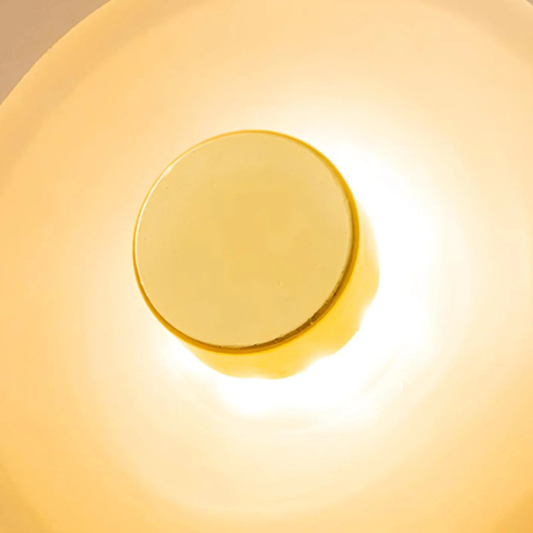 Organisch gevormde glazen LED wandlamp