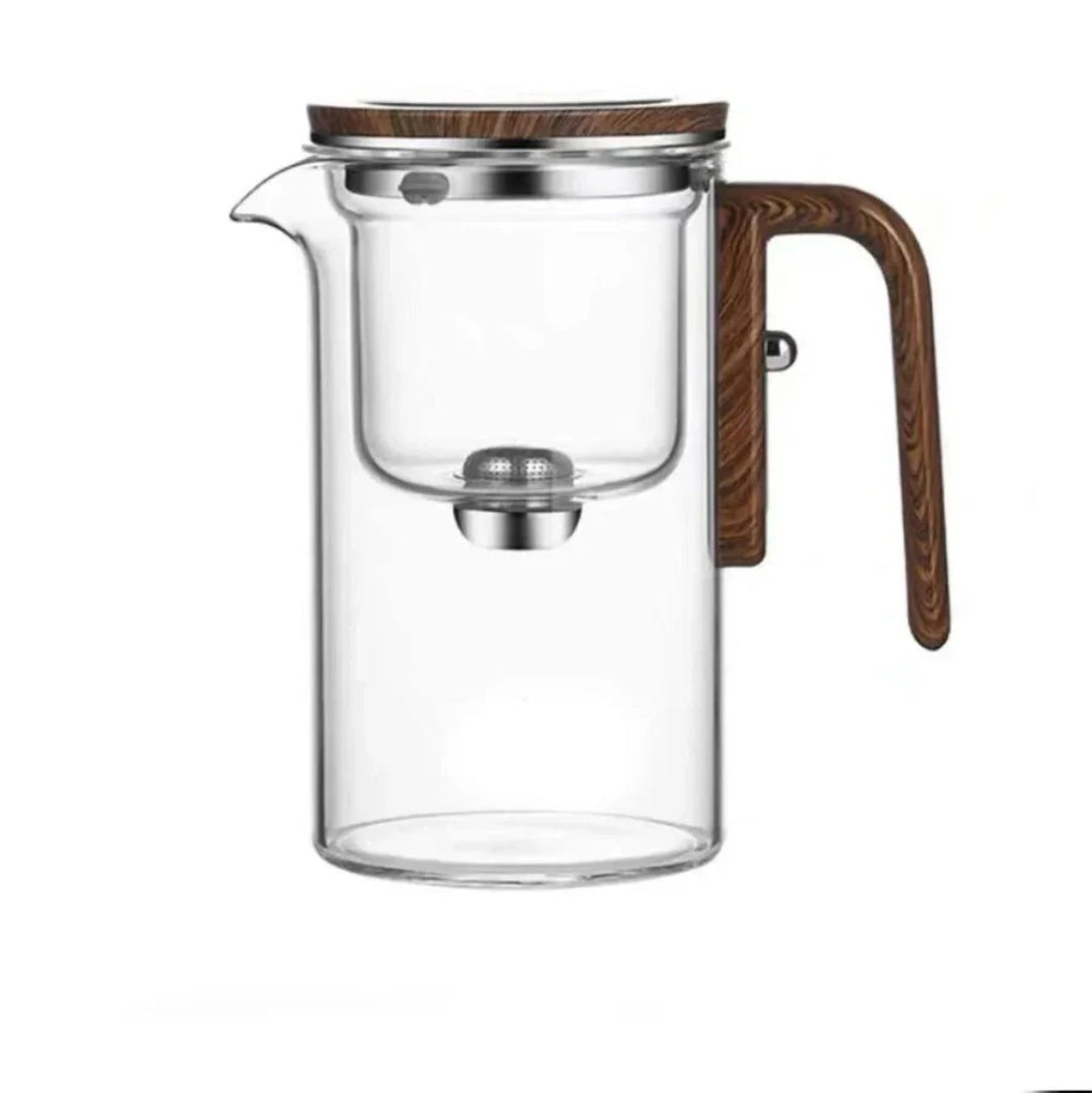Moderne glazen theepot