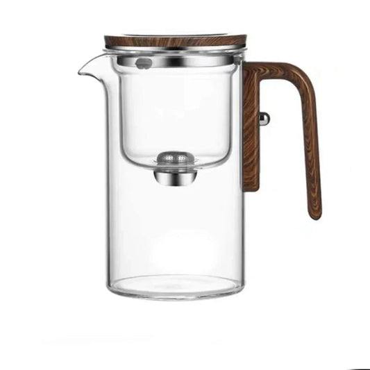 Moderne glazen theepot