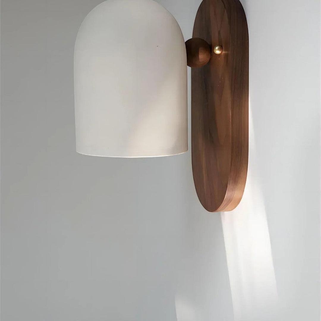 Wabi-Sabi Houten Wandlamp