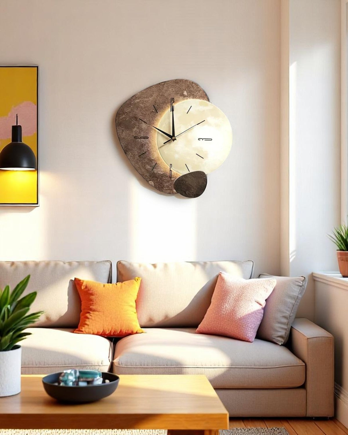Contemporaine LED wandklok