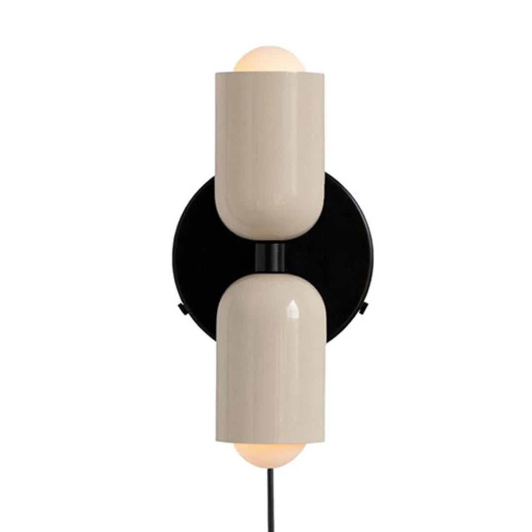 Hedendaagse metalen glazen wandlamp
