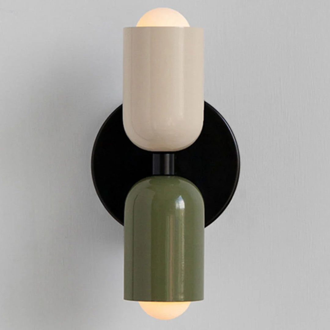 Hedendaagse metalen glazen wandlamp