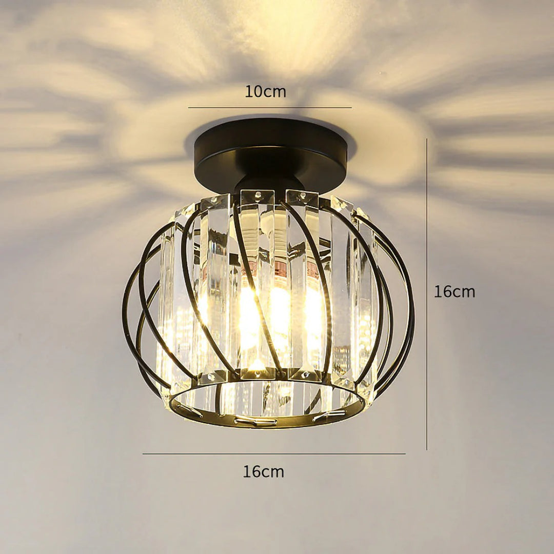 Vintage Kristallen Plafondlamp