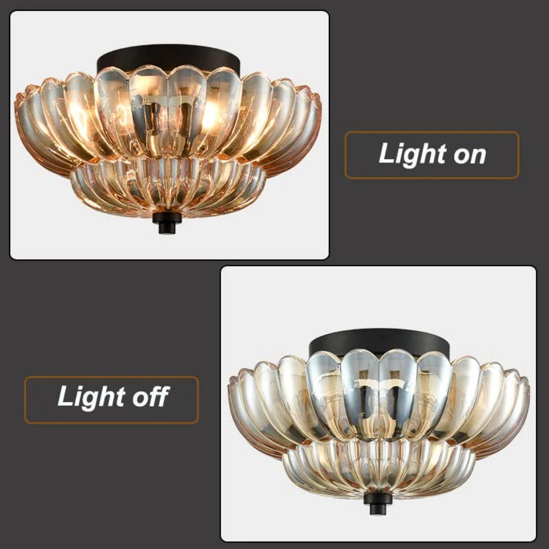 Vintage Glazen Plafondlamp