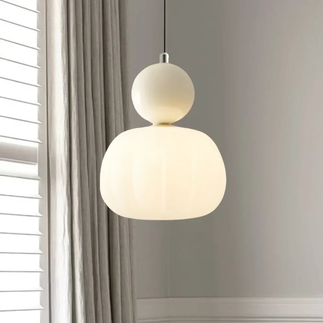 Ronde glazen bol hanglamp