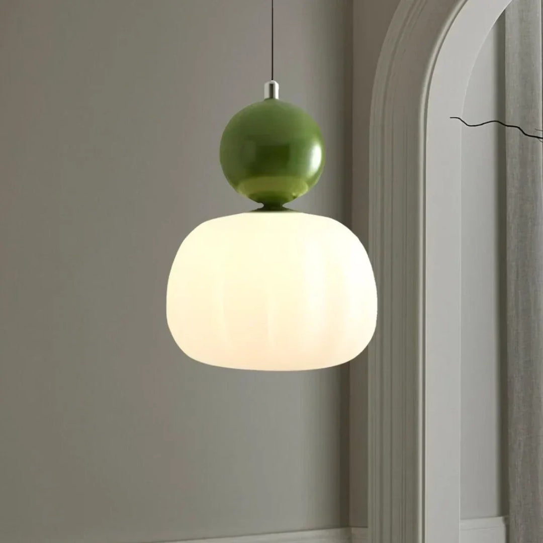 Ronde glazen bol hanglamp