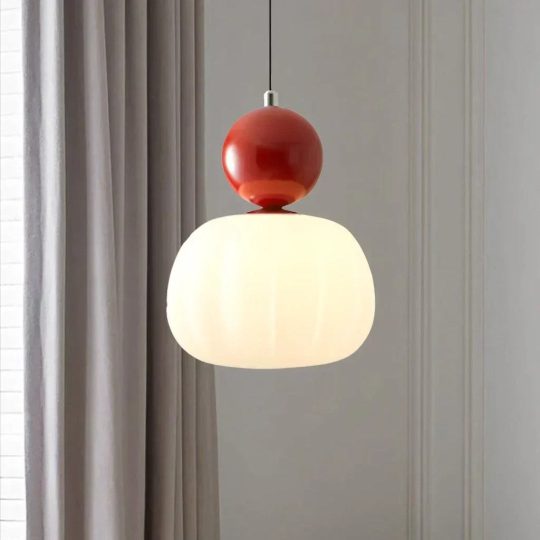 Ronde glazen bol hanglamp