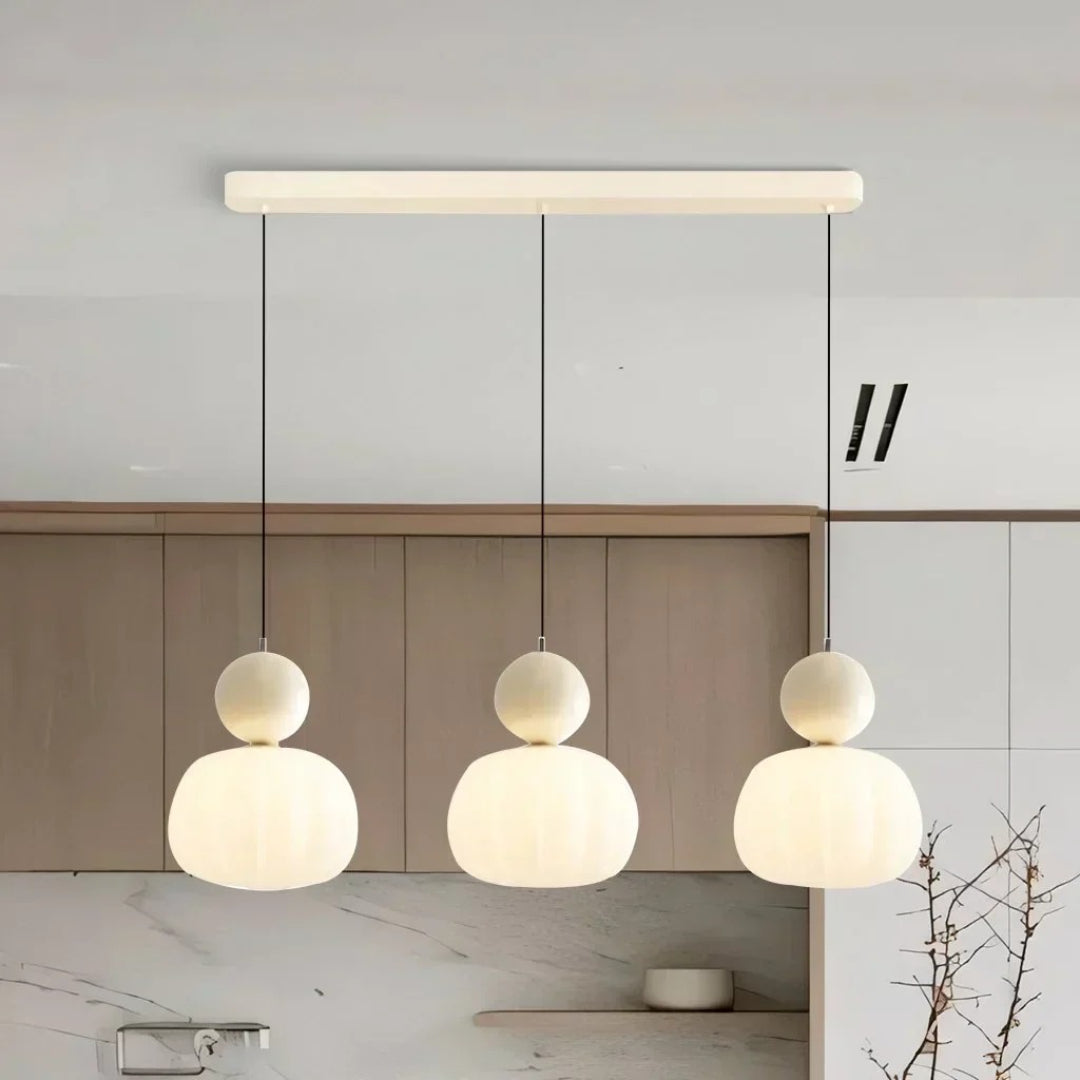 Ronde glazen bol hanglamp