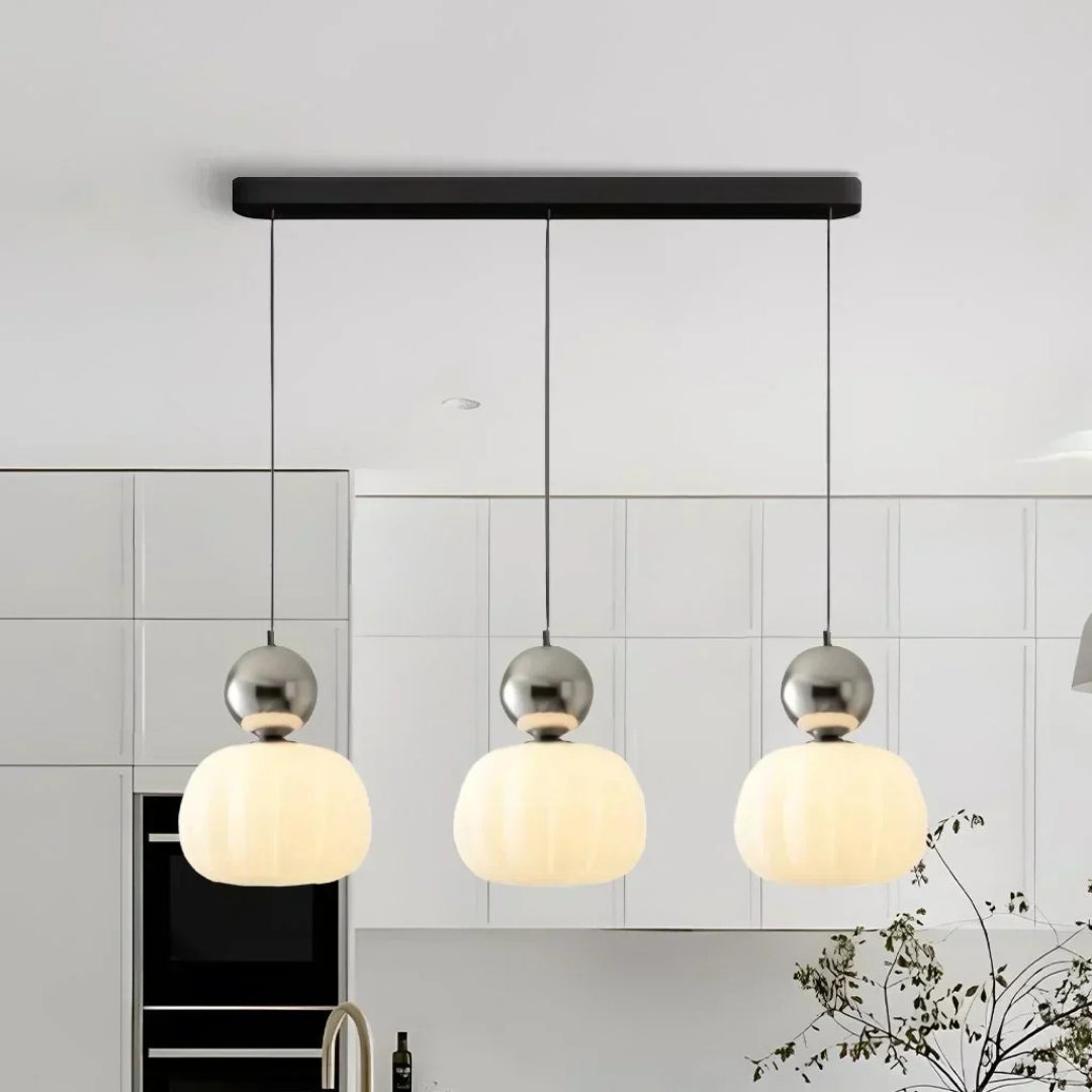 Ronde glazen bol hanglamp