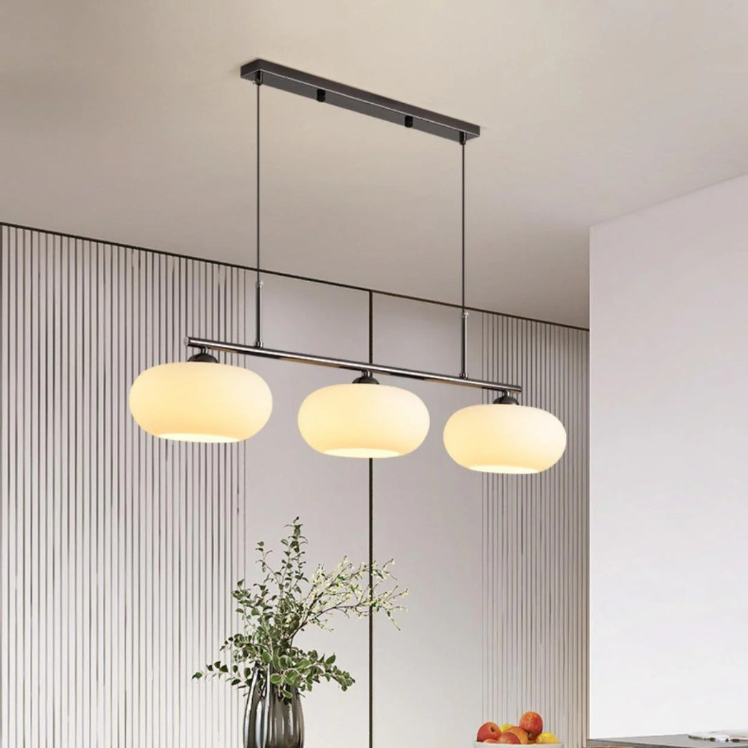 Lineaire Glazen Drievoudige Hanglamp