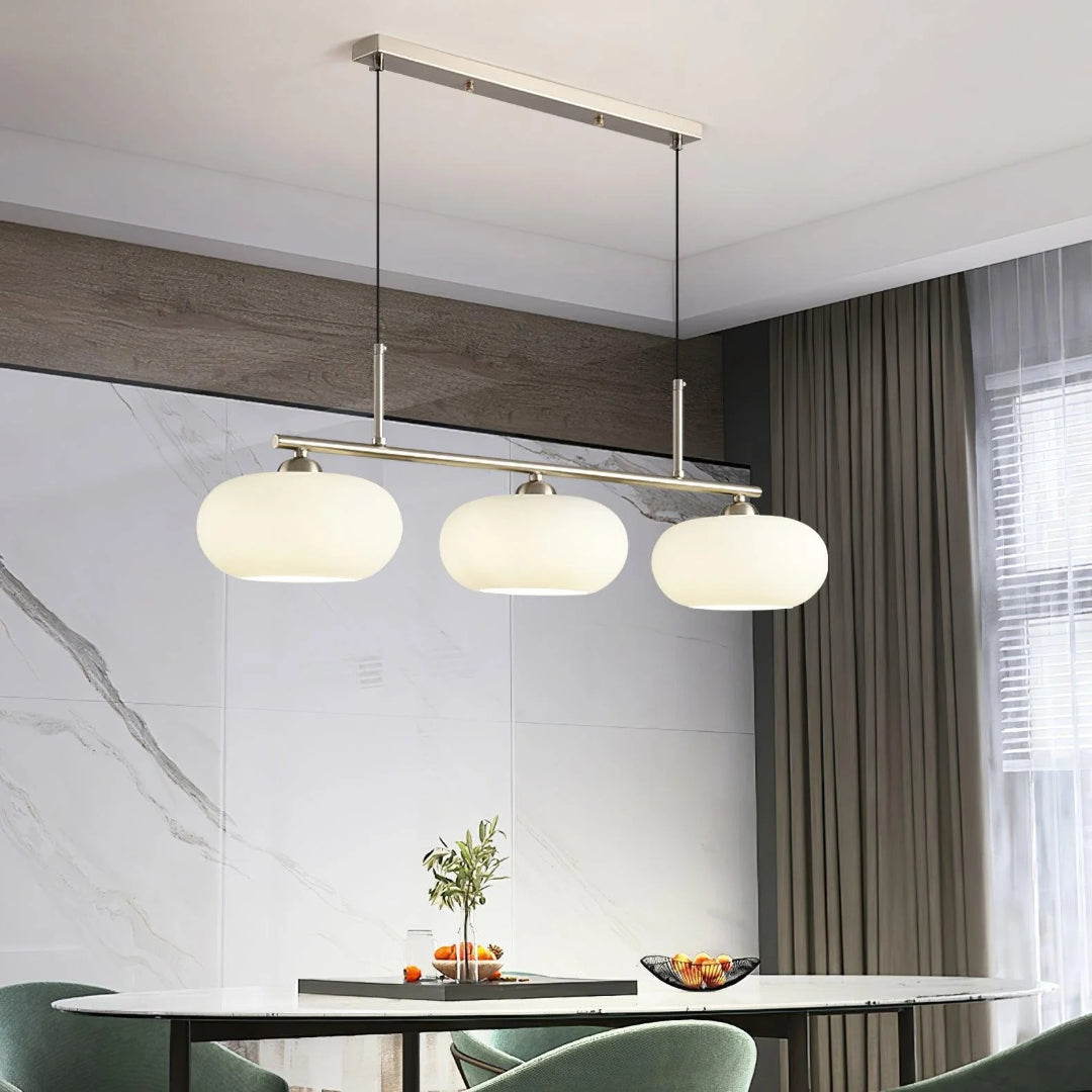 Lineaire Glazen Drievoudige Hanglamp