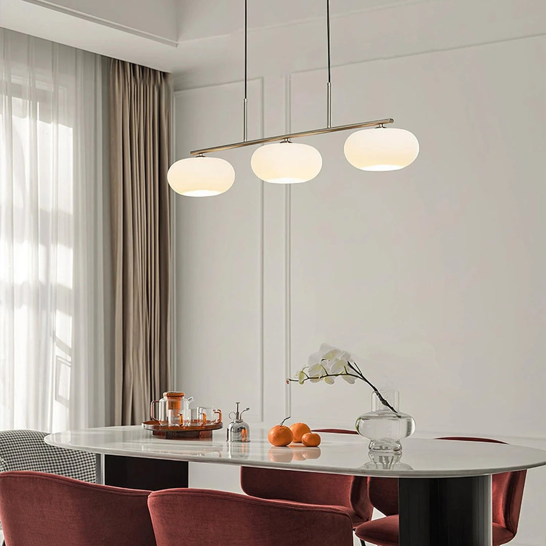Lineaire Glazen Drievoudige Hanglamp