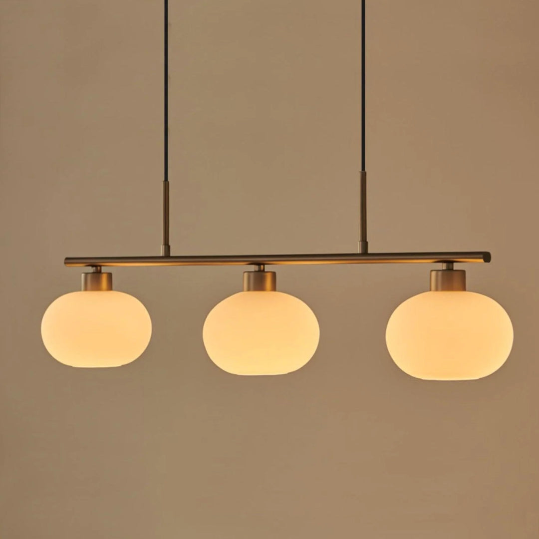 Lineaire Glazen Drievoudige Hanglamp
