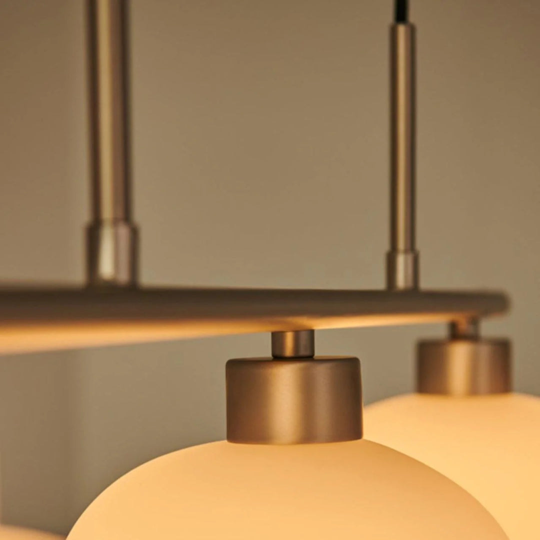 Lineaire Glazen Drievoudige Hanglamp