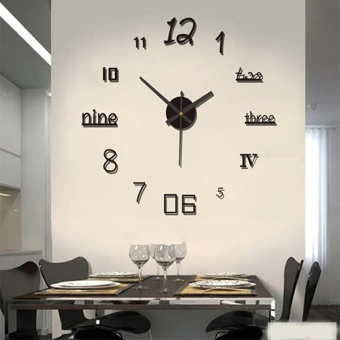 Moderne acryl wandklok