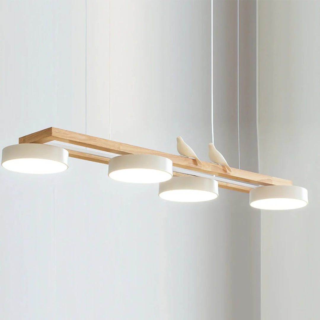 Scandinavische Houten Hanglamp