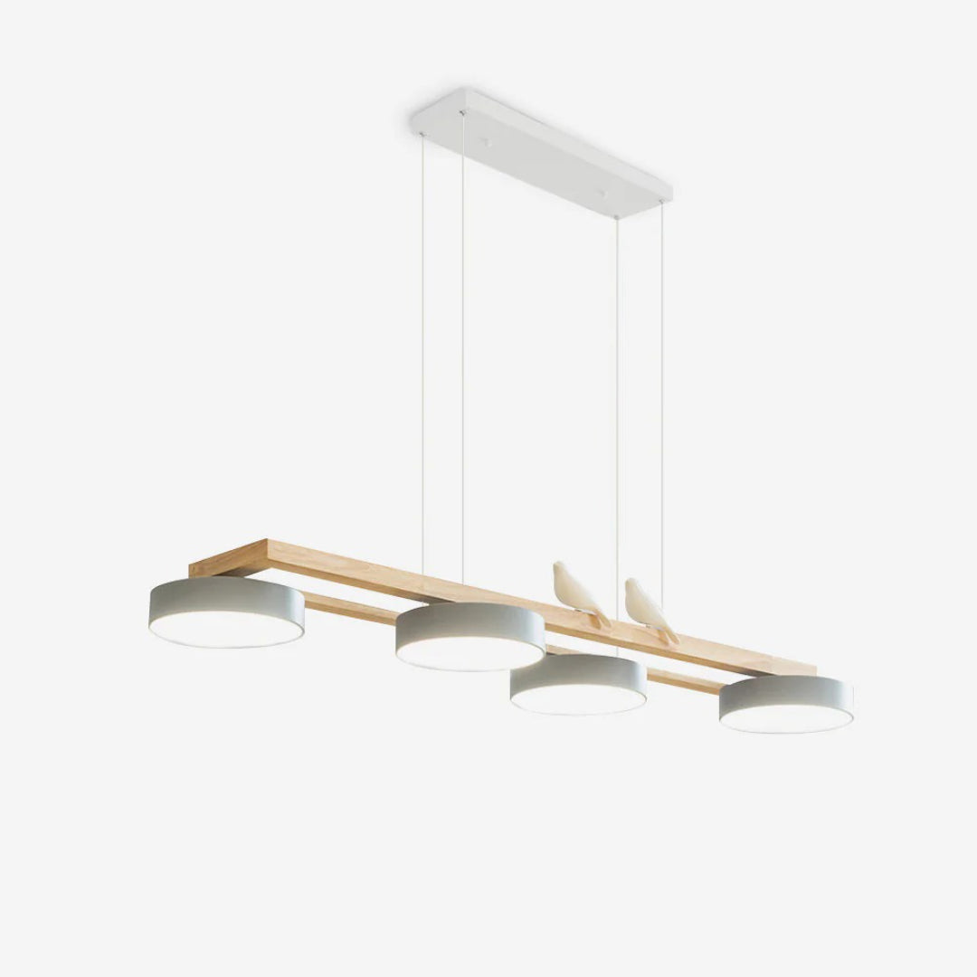 Scandinavische Houten Hanglamp