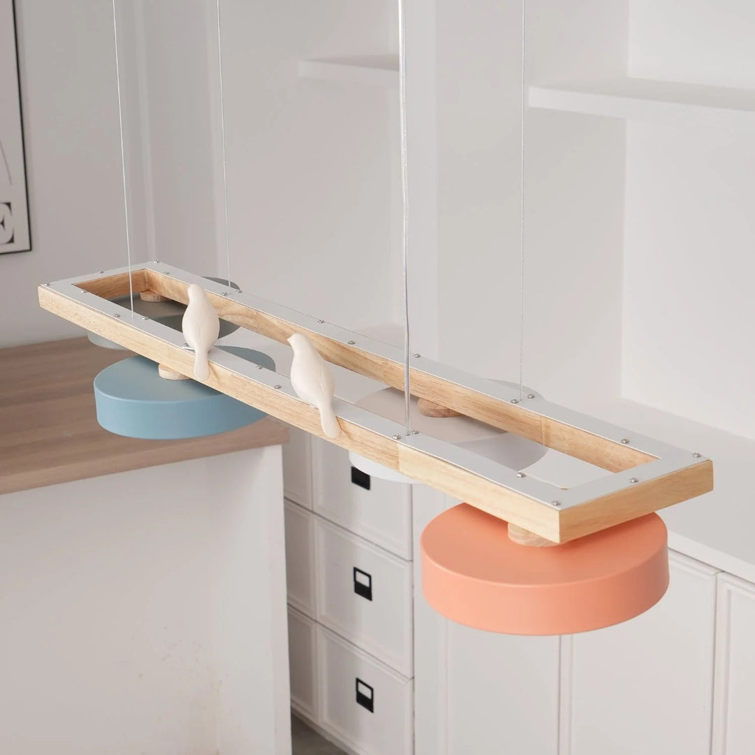 Scandinavische Houten Hanglamp