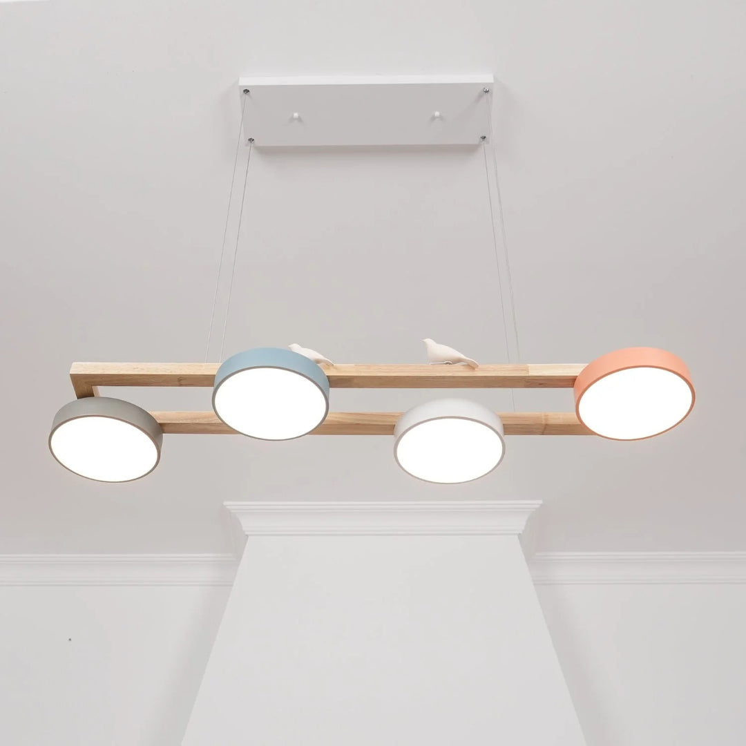 Scandinavische Houten Hanglamp