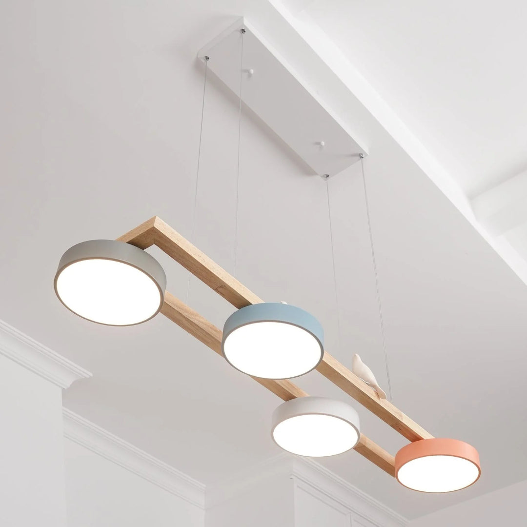Scandinavische Houten Hanglamp