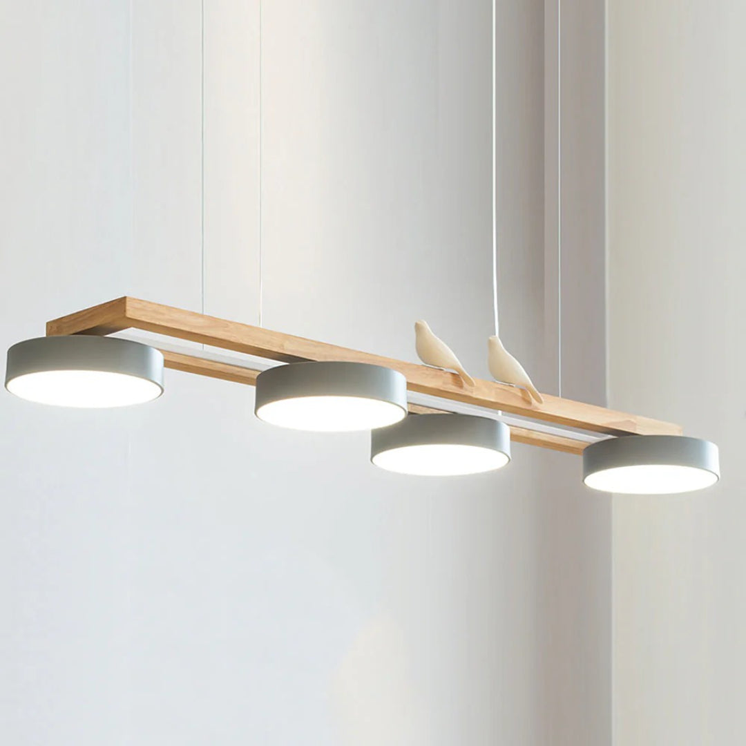 Scandinavische Houten Hanglamp