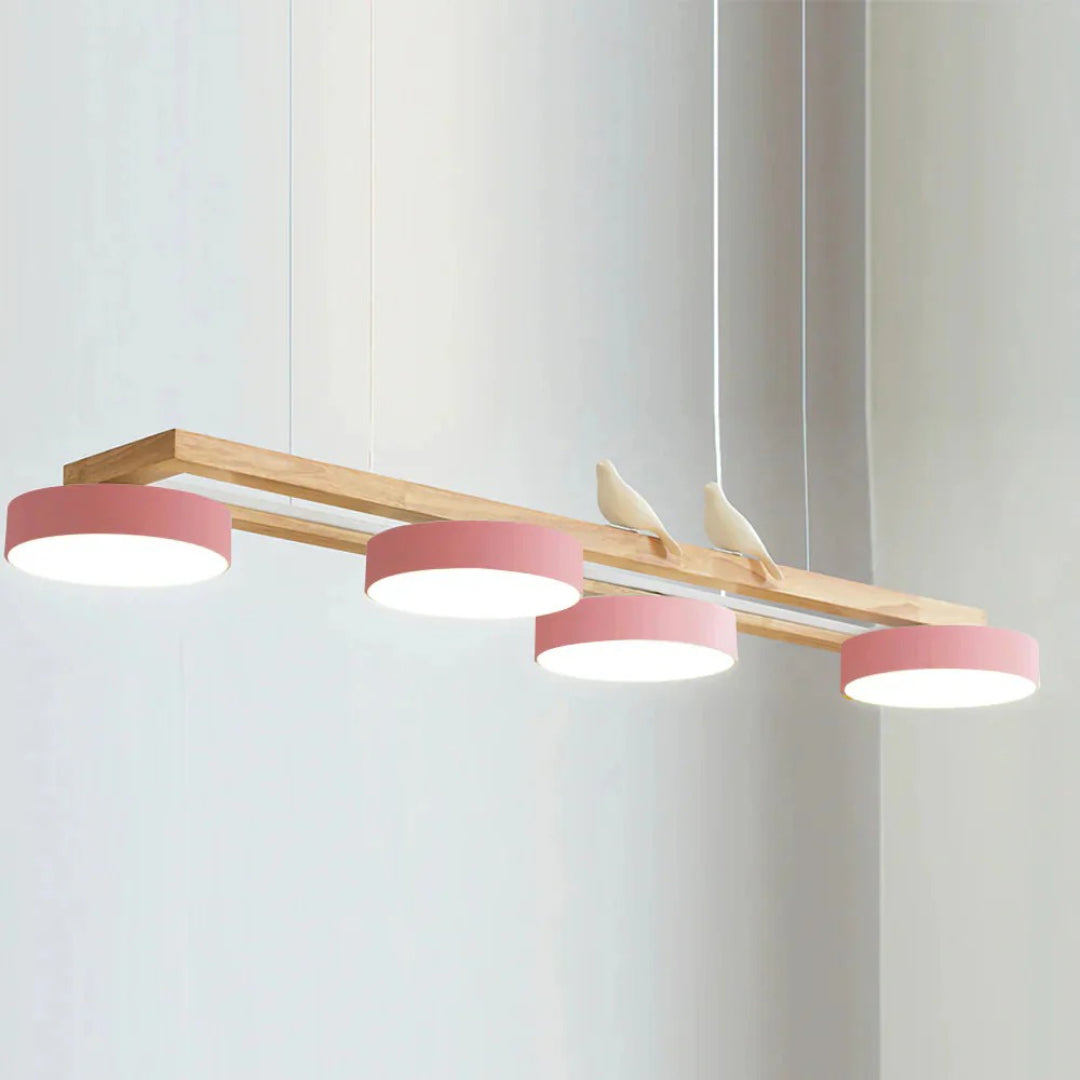 Scandinavische Houten Hanglamp
