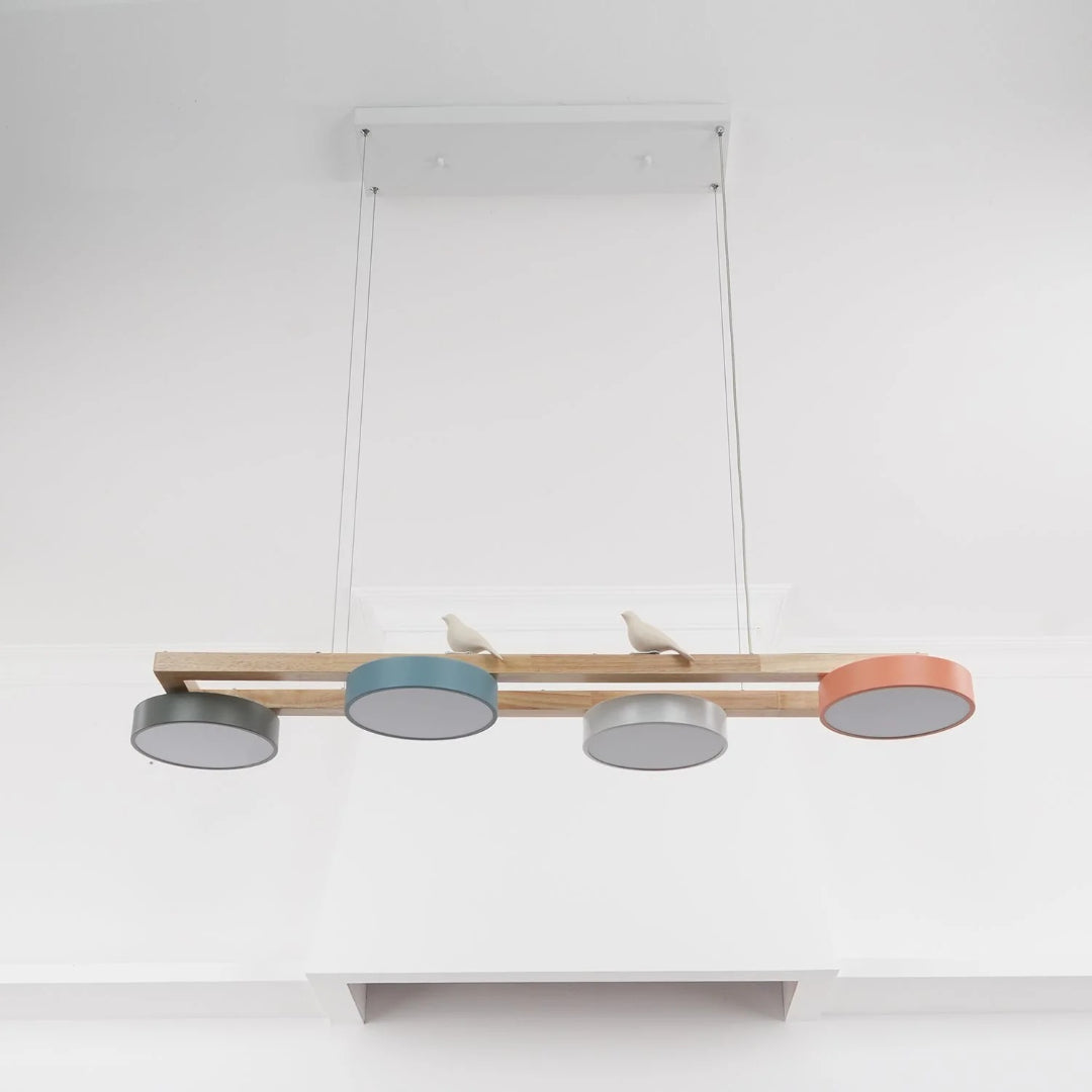 Scandinavische Houten Hanglamp