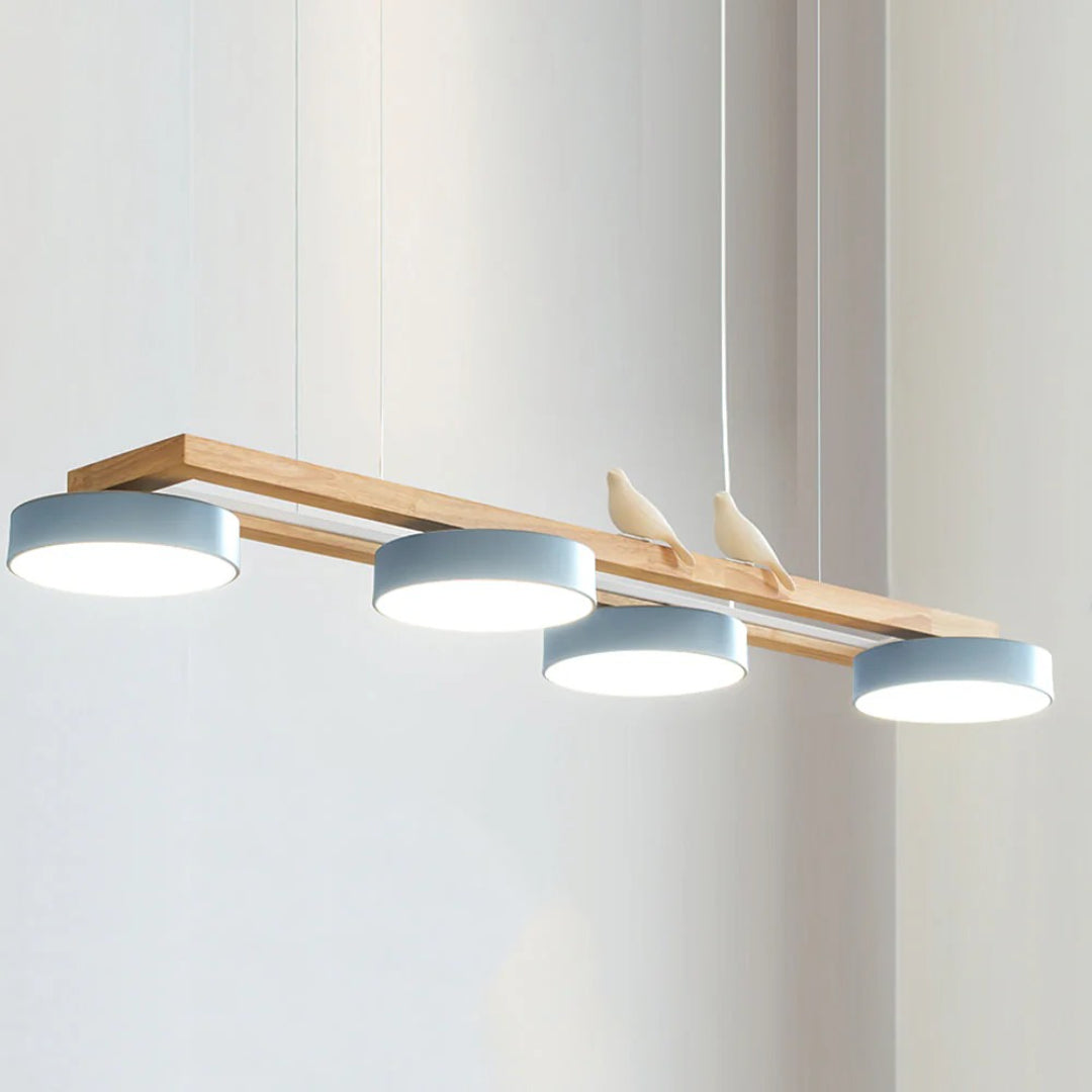 Scandinavische Houten Hanglamp