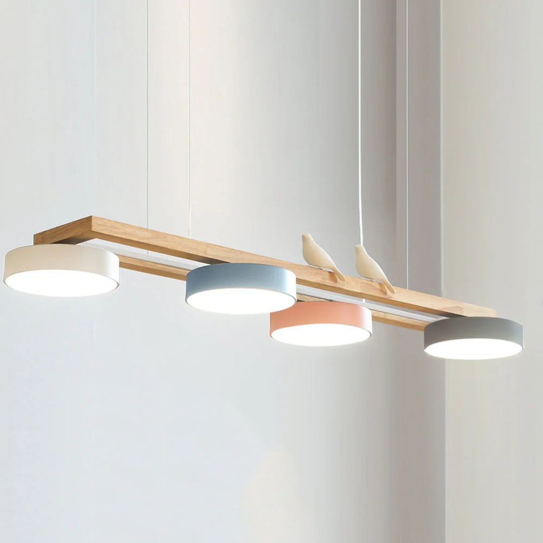 Scandinavische Houten Hanglamp