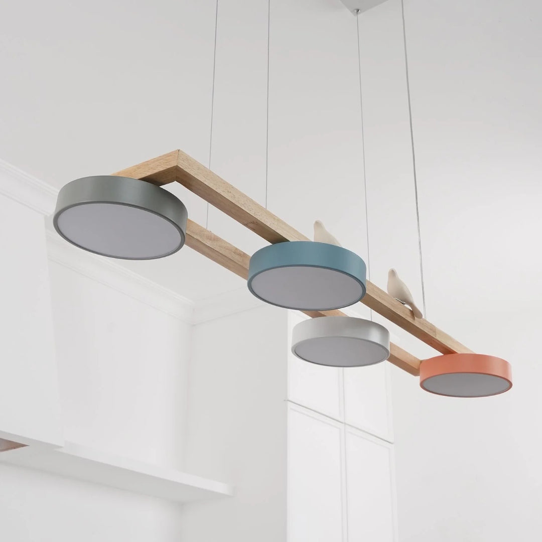 Scandinavische Houten Hanglamp